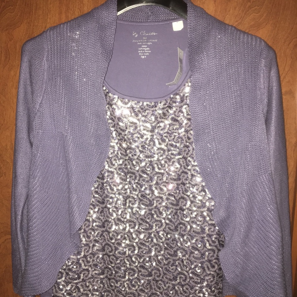 Chico’s Purple Cardigan